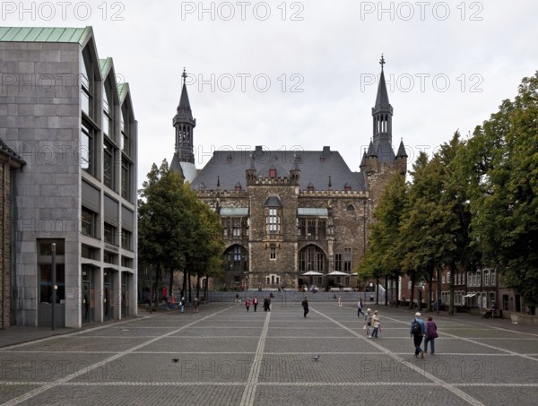 Aachen Town Hall View from the south first completed around 1350 several conversions in Baroque and