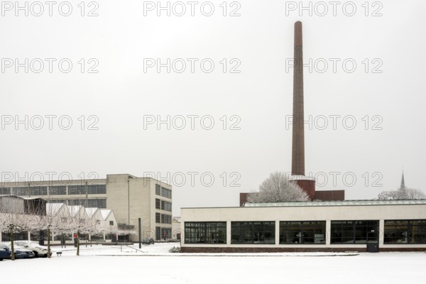 Krefeld, Vereingte Seidenweber AG Verseidag, boiler house built by Erich Holthoff in the style of