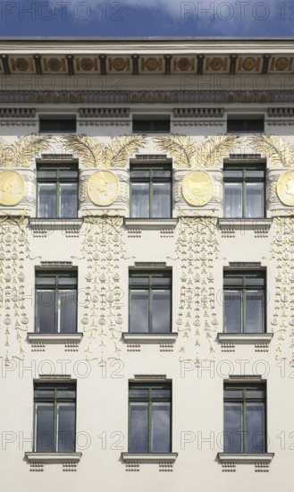 Vienna, Linke Wienzeile No. 38, residential building by Otto Wagner 1898-1899