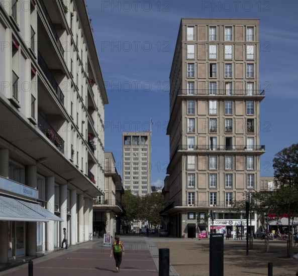 Reconstruction buildings after the Second World War, chief planner Auguste Perret, town hall at the