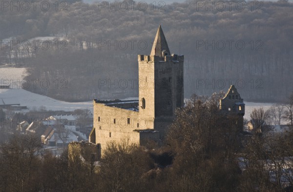Rudelsburg Castle, Winter