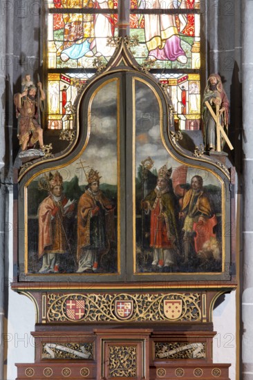Annen altar in the southern side choir, closed state, St., Sankt, Saint