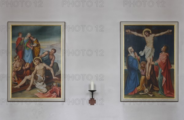 Built in 1830 by Georg Moller, rebuilt 1949-1953, Stations of the Cross, St., Sankt, Saint