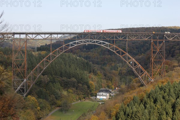 Germany's highest railway bridge 1893-1897, 107 metres high, 465 metres long
