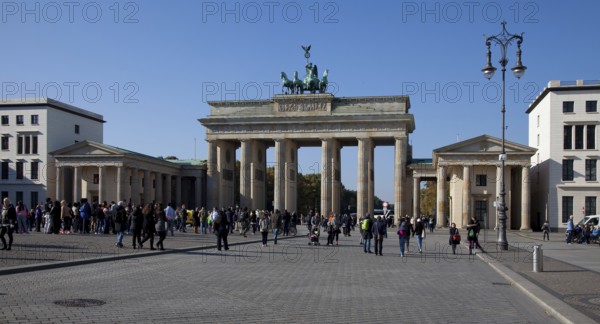 Built in 1788-91 by Carl Gotthard Langhans, view from Pariser Platz towards the west