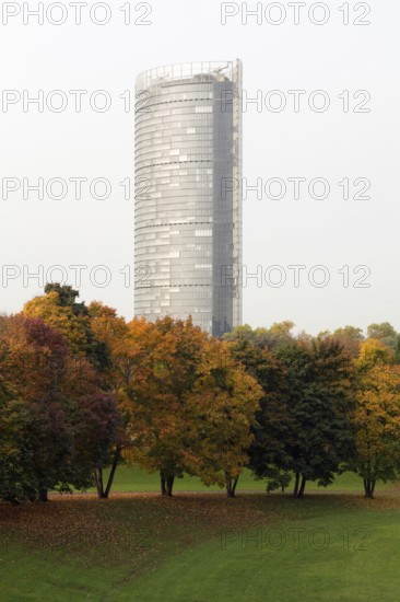 Rheinauenpark, Posttower, built 2000-2002 by Murphy/Jahn