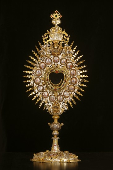 Built in 1830 by Georg Moller, rebuilt 1949-1953, Monstrance, St., Saint, Saint