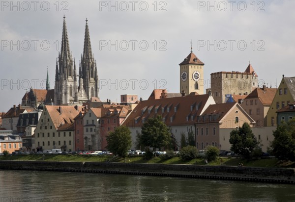 Cathedral, town hall tower and tower, St., St., Saint