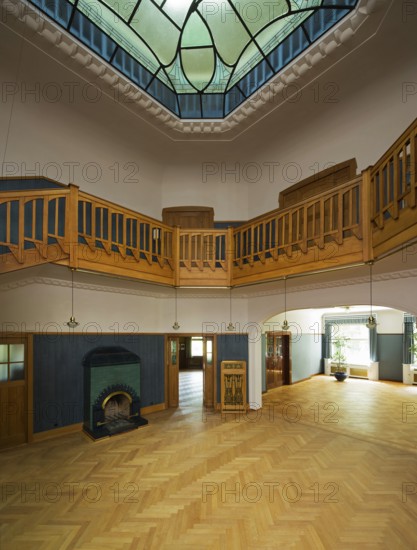 Built in 1902/1903 by Henry van de Velde and extended in 1911. Great hall, staircase