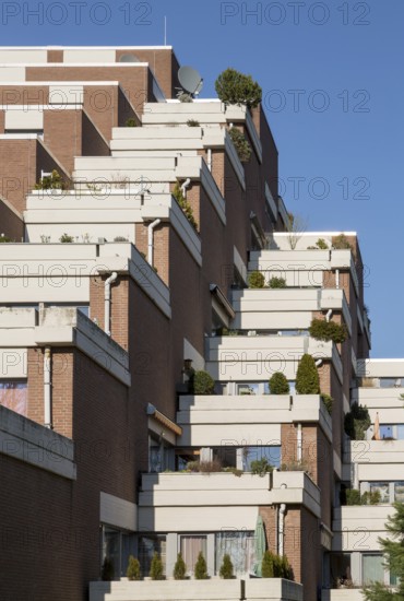 Erftstadt-Liblar, so-called hill or terrace house