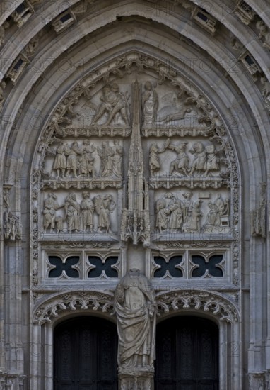 Bourges, Cathedral. Northern west portal, St., Saint, Saint