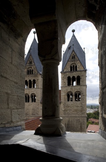 West towers, view from the north-east tower, St., Sankt, Saint