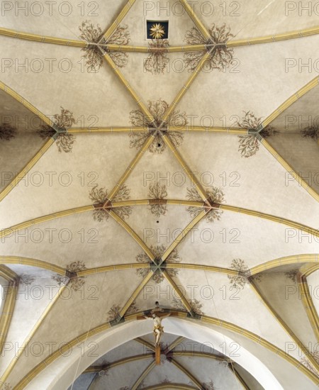Bad Birnbach. Late Gothic vault, St., Sankt, Saint