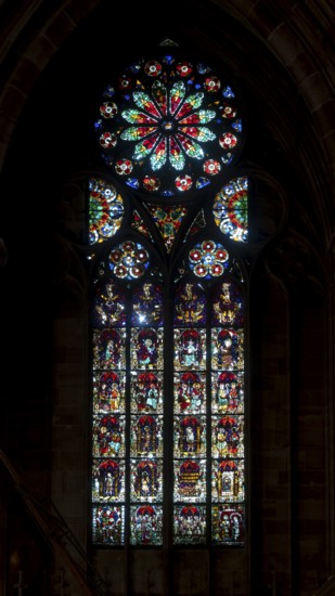 Strasbourg Cathedral, Cathédrale Notre-Dame de Strasbourg, narthex, south window