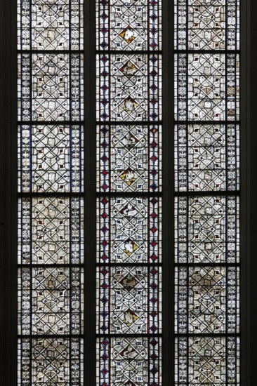 Grisaille window above the north portal, detail, St., Sankt, Saint
