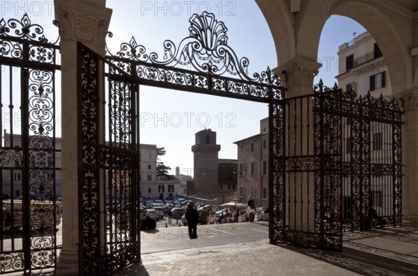 Entrance hall, view from the vestibule to the tower of San Francesco di Paola, St., St., Saint