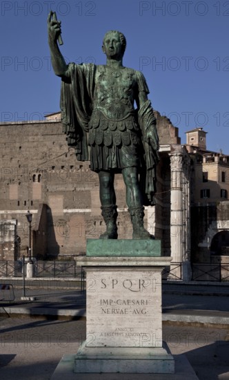 Statue of Emperor Nerva, erected in 1933