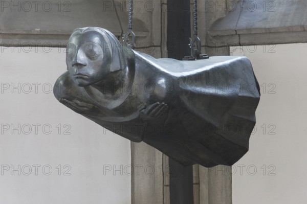 Northern choir chapel, floating angel by Ernst Barlach, St., Sankt, Saint