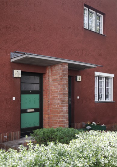 Terraced house in Dörchläuchtingstraße with reconstructed colour scheme