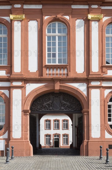 Prelature, outer portal with carved lintel from 1936