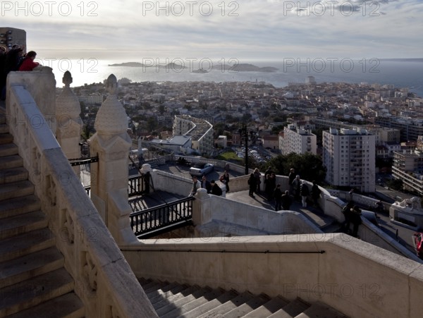 Marseille, view from the Basilique Notre-Dame-de-la-Garde to the Frioul Islands