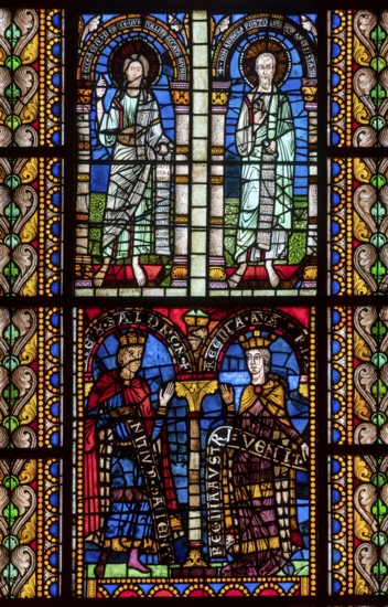 Strasbourg Cathedral, Cathédrale Notre-Dame de Strasbourg, window of the north transept, left