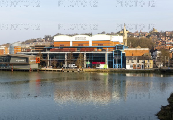 Odeon cinema on waterfront in leisure area of city centre, Brayford Pool, Lincoln, Lincolnshire,