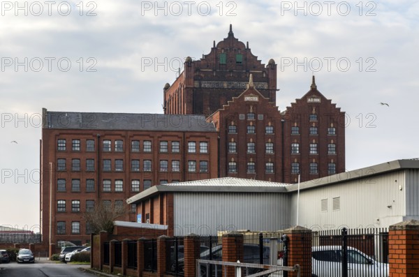 Victoria Flour Mills, Grimsby, north east Lincolnshire, England, UK designed by Sir William Gelder