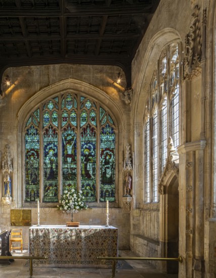 Late fifteenth century architecture of the Beauchamp chapel, church of Saint John the Baptist,