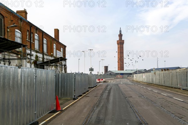 Grimsby Dock Tower 1852, hydraulic accumulator tower designer James William Wild, Grimsby,