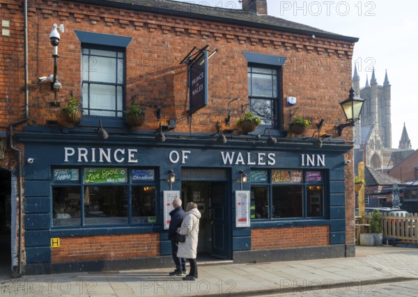 Prince of Wales Inn public house, Bailgate, Uphill area of city of Lincoln, Lincolnshire, East