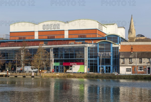 Odeon cinema on waterfront in leisure area of city centre, Brayford Pool, Lincoln, Lincolnshire,
