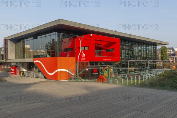 Students' Union building, Brayford campus, University of Lincoln, city of Lincoln, Lincolnshire,