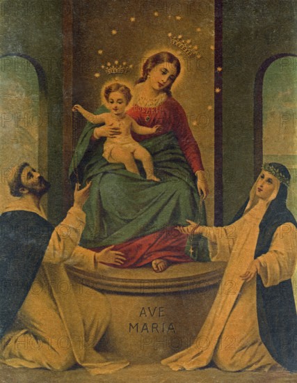 Picture Postcard, religious Christianity, Maria
