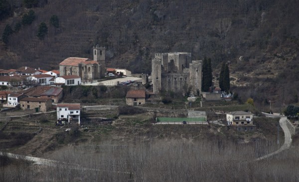 Spain Province of Salamanca Montemayor del Río Castle and church 54224