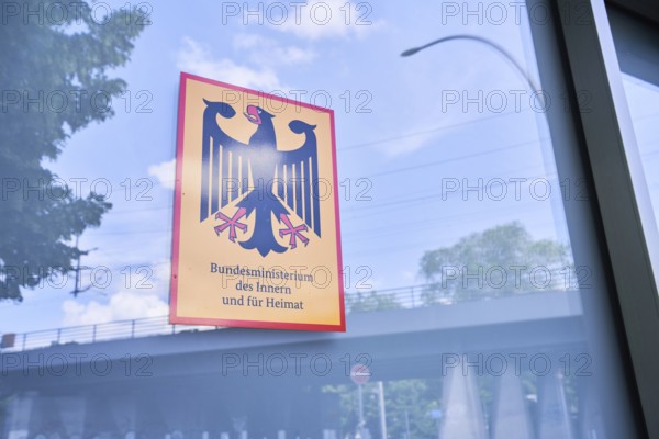 Sign Federal Ministry of the Interior and for Homeland at the building of the Ministry, Berlin,