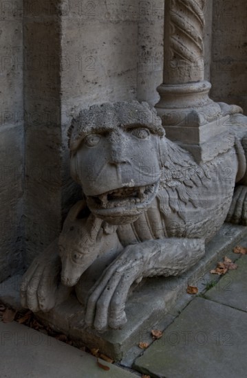 Königslutter Imperial Cathedral Northwest portal right portal lion 76977 Copy of the 19th century