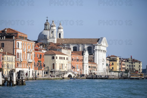 View from the Canale della Giudecca to the church of Santa Maria del Rosario or I Gesuati,