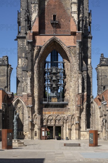 Hamburg, former main church St. Nikolai, today a memorial against the bombing and a memorial,