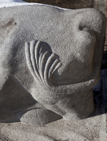 Halle Saale Giebichenstein Bridge 1926-28 62464 Figure of the cow by Gerhard Marcks executed by