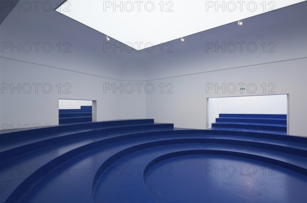Venice, Biennale site, British Pavilion during the 2018 Architecture Biennale, large entrance room
