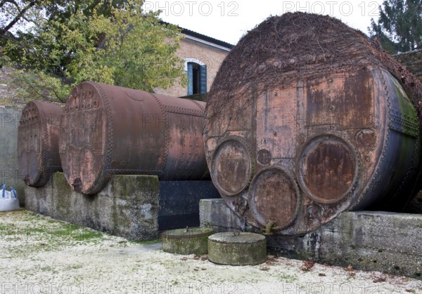 Venice, arsenal, disused boilers 19th century