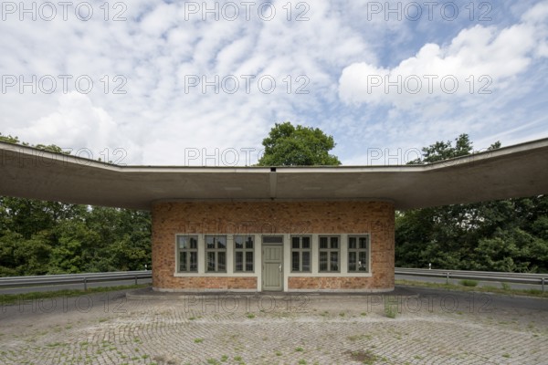 Fürstenwalde, Reichsautobahn petrol station, one of the first petrol stations on a motorway, built