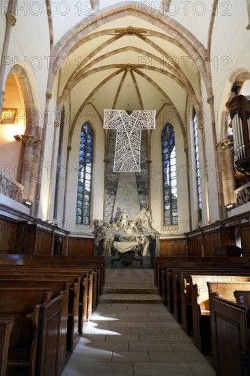 The Lutheran Church of St Thomas, Église Saint Thomas de Strasbourg, Alsace, Sacred interior of the