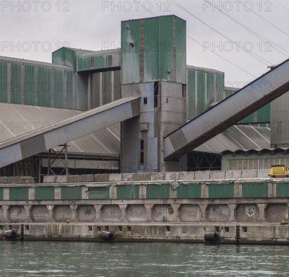 Porto Marghera near Venice, industrial harbour, storage and loading facility