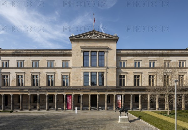 Berlin, Museum Island, east façade of the Neues Museum