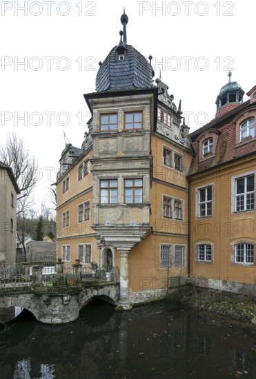 Mücheln Sankt Ulrich Geiseltal 0901 Castle centre Renaissance part after reconstruction in 1624