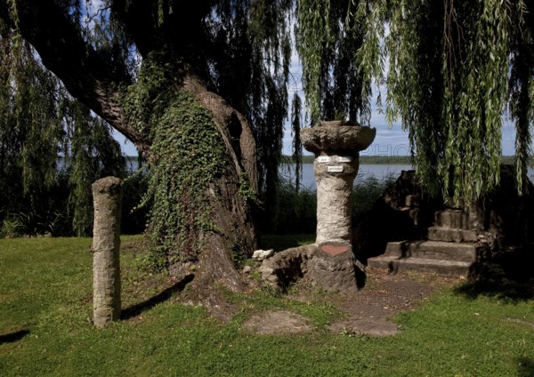 Arendsee Altmark gustav-nagel-areal 87762 Remains of the lake temple 1917-30 behind the Arendsee