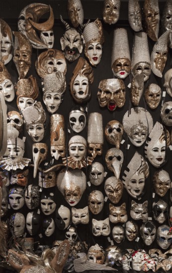 Italy Venice Artistic masks -230 in a shop workshop