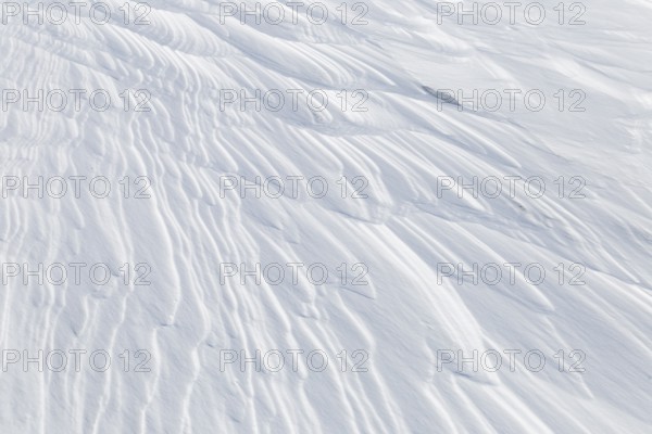 Nature, snow drift pattern on the Saint Lawrence River, Province of Quebec, Canada, North America